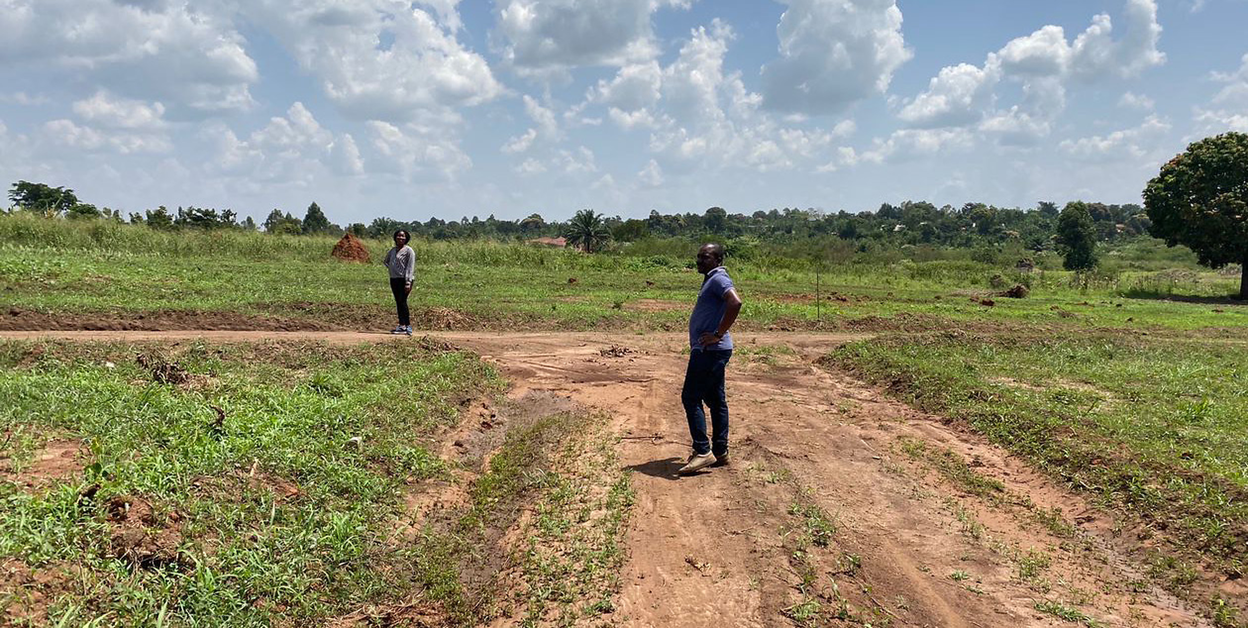 Upland Sites team visiting a residential land estate